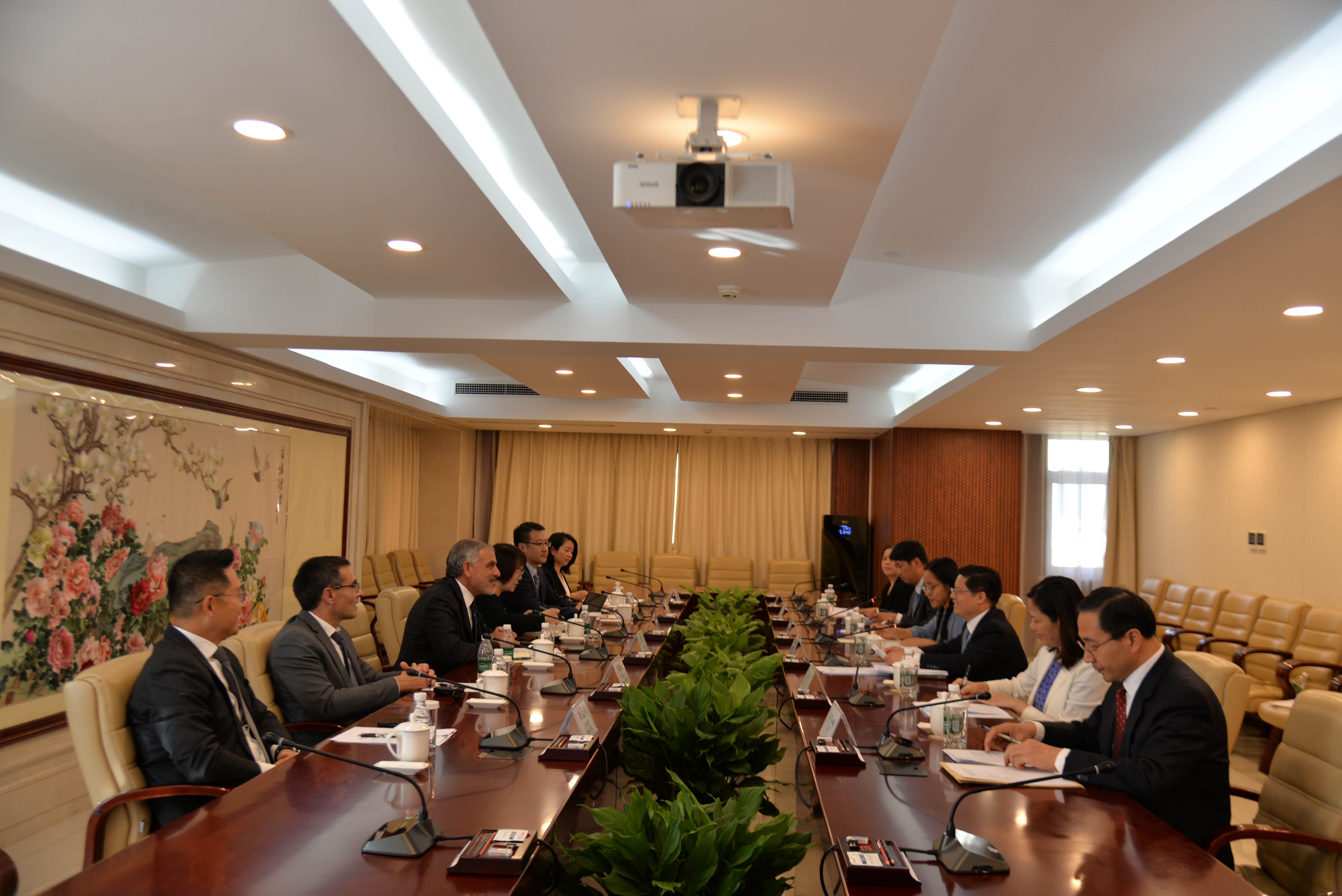 雷平会见直观医疗全球首席执行官罗岱威